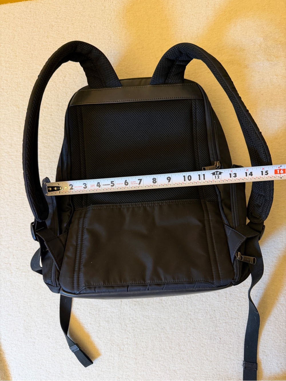 TUMI 66780D0 Black Nylon Laptop Backpack Business Travel Work Bag - Picture 7 of 13